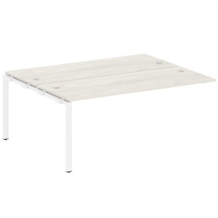 Metal System Проходной элемент рабочей станции на П-образном м/к БП.ПРС-СП-2.5 Дуб Наварра/Металл Бе