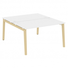 Onix Wood Рабочая станция OW.D.RS-2.3.8 Белый Бриллиант/Дуб Светлый/Металл Белый 1380*1635*750