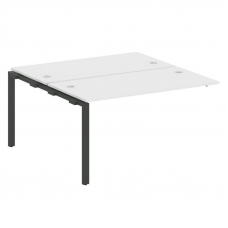 Metal System Проходной элемент рабочей станции на П-образном м/к БП.ПРС-СП-2.3 Белый/Металл Антрацит