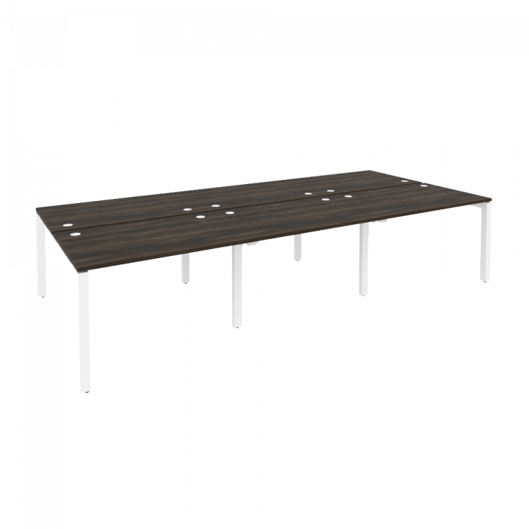 Onix Рабочая станция на П-образном м/к O.MP-D.RS-6.2.8 Дуб Мали/Металл Белый 3540*1635*750