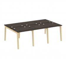 Onix Wood Рабочая станция OW.D.RS-6.0.7 Дуб Мали/Дуб Светлый/Металл Белый 2340*1475*750