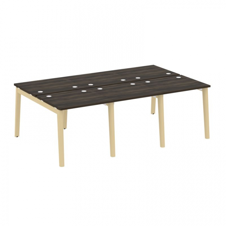 Onix Wood Рабочая станция OW.D.RS-6.0.7 Дуб Мали/Дуб Светлый/Металл Белый 2340*1475*750