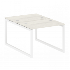 Metal System Quattro Рабочая станция на О-образном м/к 50БО.РАС-СП-2.1 Дуб Наварра/Металл Белый 1000