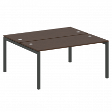 Metal System Quattro Рабочая станция на П-образном м/к 50БП.РАС-СП-2.4 Венге Цаво/Металл Антрацит 16