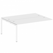 Metal System Quattro Проходной элемент рабочей станции на П-образном м/к 50БП.ПРС-СП-2.5 Белый/Метал