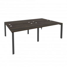 Onix Рабочая станция на П-образном м/к O.MP-D.RS-4.2.8 Дуб Мали/Металл Антрацит 2360*1635*750