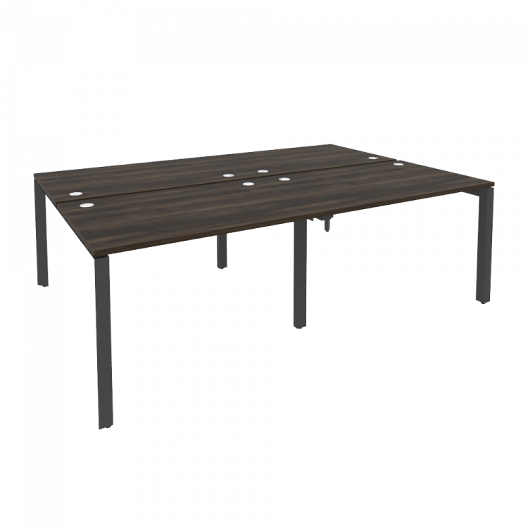 Onix Рабочая станция на П-образном м/к O.MP-D.RS-4.2.8 Дуб Мали/Металл Антрацит 2360*1635*750