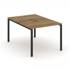 Concept Рабочая станция на 2 места CN.DRS-001 Сандал Янтарный/Металл Черный 980*1480*750