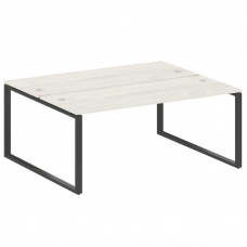 Metal System Рабочая станция на О-образном м/к БО.РАС-СП-2.5 Дуб Наварра/Металл Антрацит 1800*1475*7