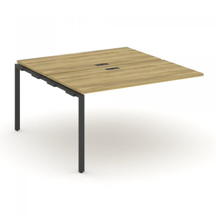 Concept Двойной наборный элемент рабочей станциии CN.DNRS-003 Дуб Винченцо/Металл Антрацит 1380*1480