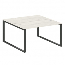 Metal System Рабочая станция на О-образном м/к БО.РАС-СП-2.3 Дуб Наварра/Металл Антрацит 1400*1475*7