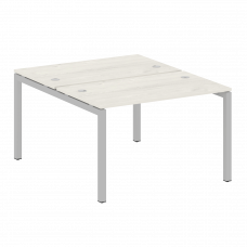 Metal System Quattro Рабочая станция на П-образном м/к 50БП.РАС-СП-2.2 Дуб Наварра/Металл Серый 1200