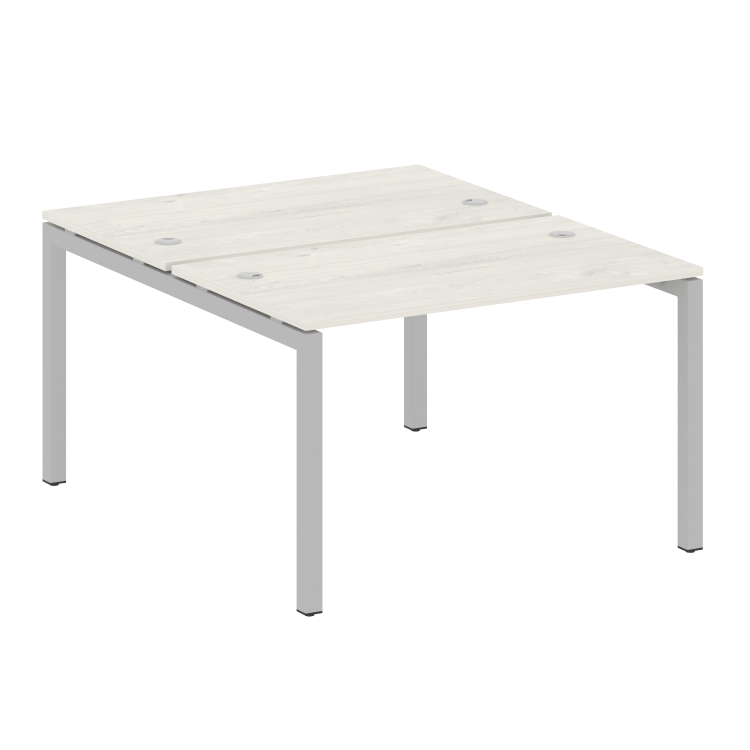 Metal System Quattro Рабочая станция на П-образном м/к 50БП.РАС-СП-2.2 Дуб Наварра/Металл Серый 1200