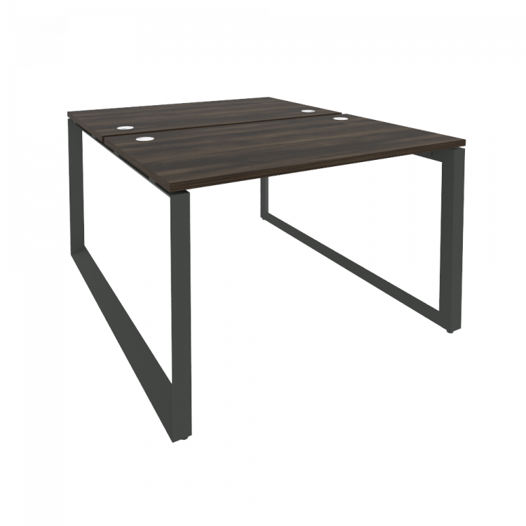 Onix Рабочая станция на О-образном м/к O.MO-D.RS-2.2.7 Дуб Мали/Металл Антрацит 1180*1475*750