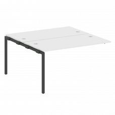 Metal System Quattro Проходной элемент рабочей станции на П-образном м/к 40БП.ПРС-СП-2.3 Белый/Метал