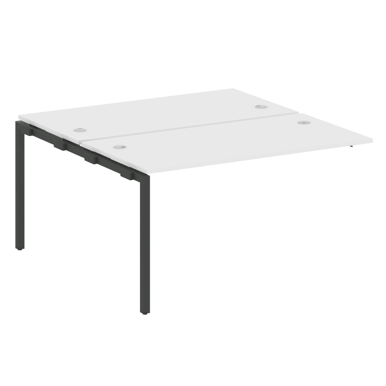 Metal System Quattro Проходной элемент рабочей станции на П-образном м/к 40БП.ПРС-СП-2.3 Белый/Метал