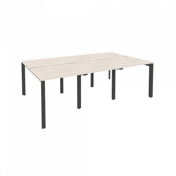 Onix Рабочая станция на П-образном м/к O.MP-D.RS-6.0.7 Денвер Светлый/Металл Антрацит 2340*1475*750