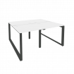 Onix Рабочая станция на О-образном м/к O.MO-D.RS-4.0.7 Белый Бриллиант/Металл Антрацит 1560*1475*750