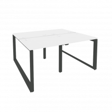 Onix Рабочая станция на О-образном м/к O.MO-D.RS-4.0.7 Белый Бриллиант/Металл Антрацит 1560*1475*750