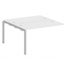 Metal System Проходной элемент рабочей станции на П-образном м/к БП.ПРС-СП-2.3 Белый/Металл Серый 14