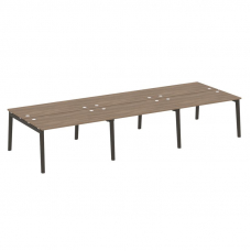 Onix Wood Рабочая станция OW.D.RS-6.3.7 Дуб Аризона/Дуб Темный/Металл Антрацит 4140*1475*750