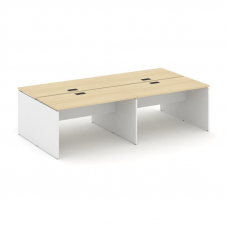 Style Project Рабочая станция 2-х сторон. SN-D.DRS-051 Акация Лорка/Белый/Черная Заглушка 1960*1632*