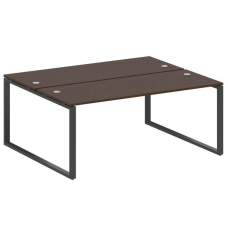 Metal System Рабочая станция на О-образном м/к БО.РАС-СП-2.5 Венге Цаво/Металл Антрацит 1800*1475*75