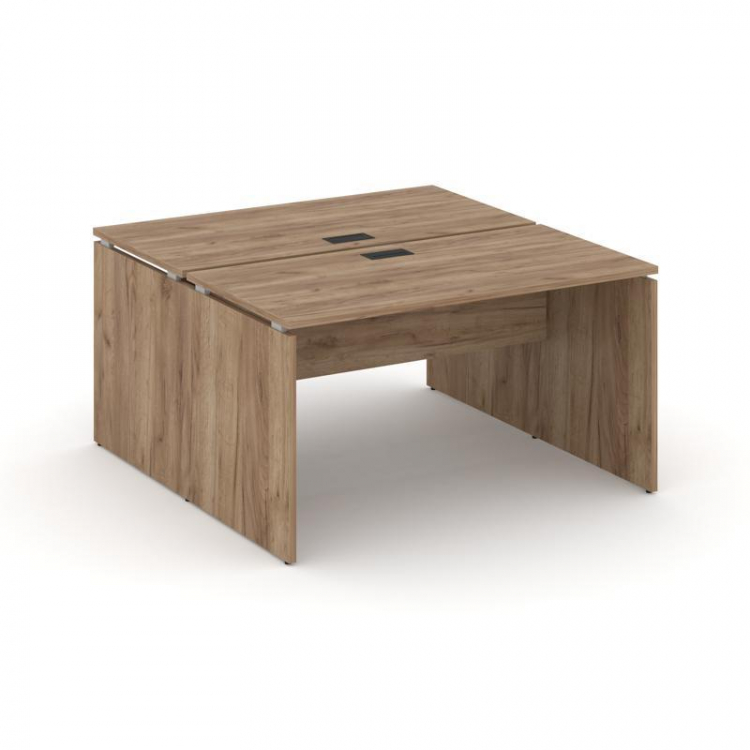 Style Project Рабочая станция 2-х сторон. SN-D.DRS-004 Дуб Табак/Черная Заглушка 1580*1232*750