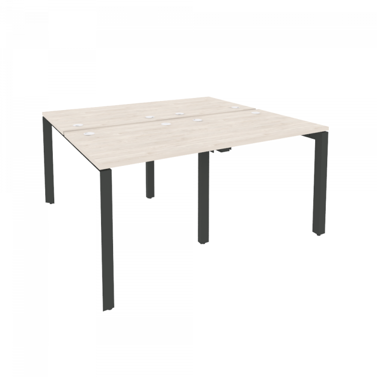 Onix Рабочая станция на П-образном м/к O.MP-D.RS-4.0.7 Денвер Светлый/Металл Антрацит 1560*1475*750