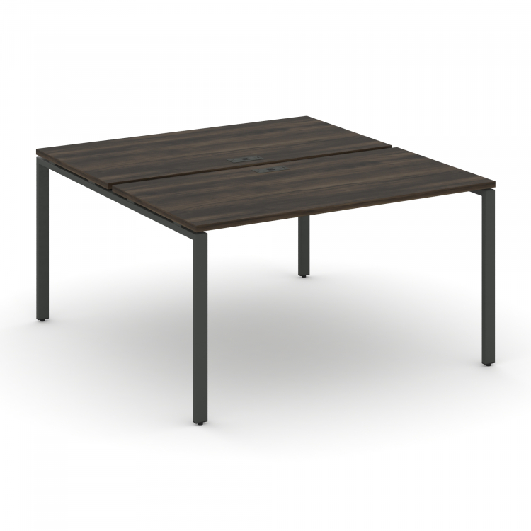 Concept Рабочая станция на 2 места CN.DRS-001 Дуб Мали/Металл Антрацит 980*1480*750