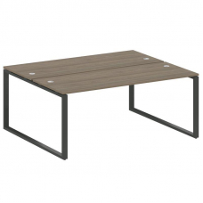 Metal System Рабочая станция на О-образном м/к БО.РАС-СП-2.5 Вяз Благородный/Металл Антрацит 1800*14