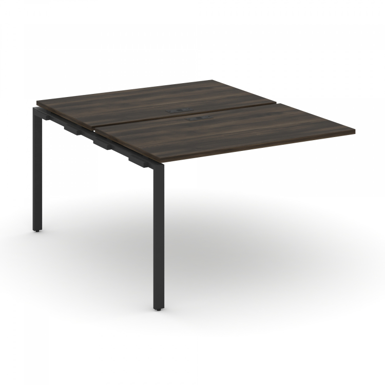 Concept Двойной наборный элемент рабочей станциии CN.DNRS-002 Дуб Мали/Металл Черный 1180*1480*750