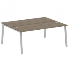 Metal System Рабочая станция на А-образном м/к БА.РАС-СП-2.5 Вяз Благородный/Металл Серый 1800*1475*