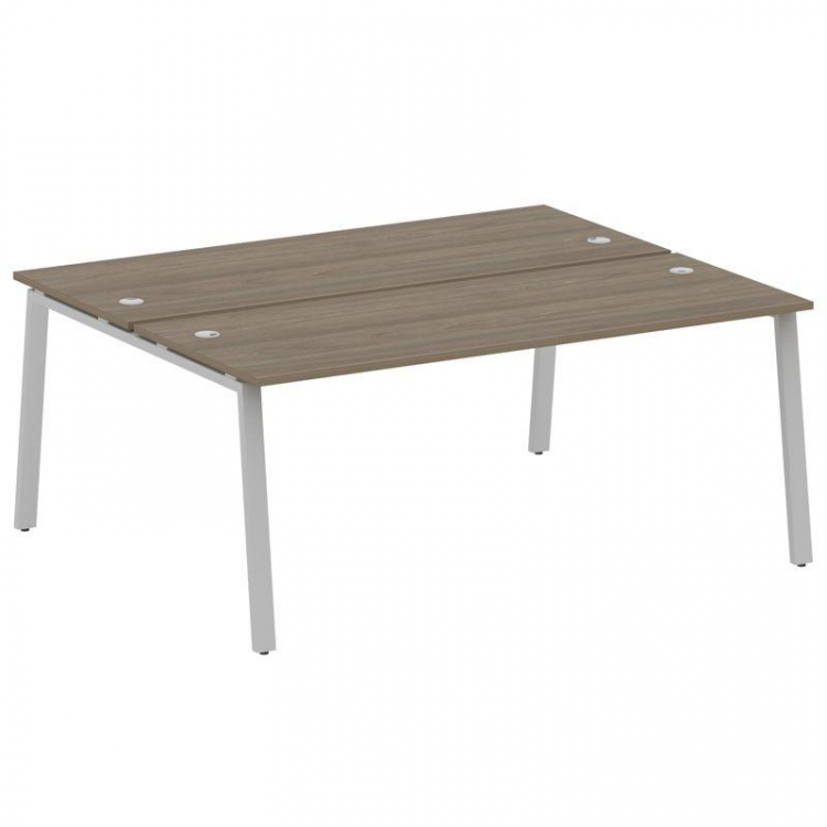 Metal System Рабочая станция на А-образном м/к БА.РАС-СП-2.5 Вяз Благородный/Металл Серый 1800*1475*