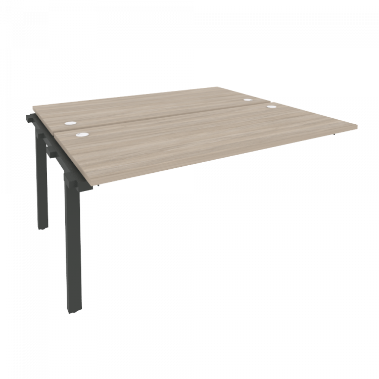 Onix Наборный элемент рабочей станции на м/к O.M-2.NRS-4.7 Дуб Аттик/Металл Антрацит 1580*1475*750