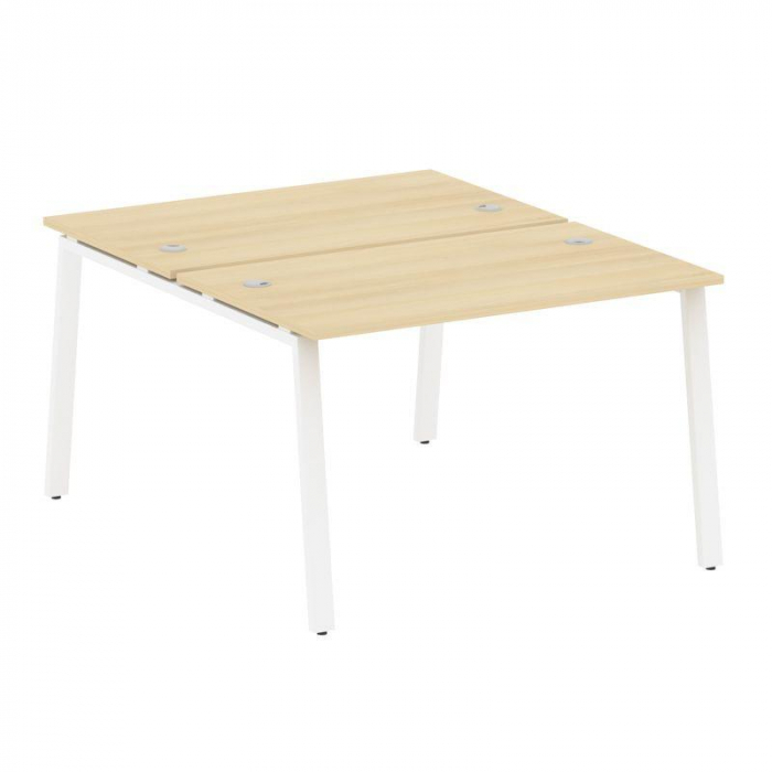 Metal System Рабочая станция на А-образном м/к БА.РАС-СП-2.2 Акация Лорка/Металл Белый 1200*1475*750