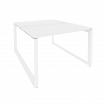 Onix Рабочая станция на О-образном м/к O.MO-D.RS-2.2.7 Белый Бриллиант/Металл Белый 1180*1475*750