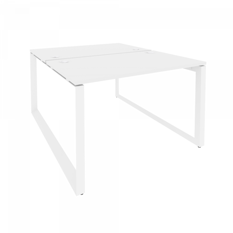 Onix Рабочая станция на О-образном м/к O.MO-D.RS-2.2.7 Белый Бриллиант/Металл Белый 1180*1475*750