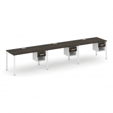 Concept Рабочая станция односторонняя с подвес. тумбами 3 места CN.ORS-139 W Дуб Мали/Белый Бриллиан