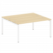 Metal System Quattro Рабочая станция на П-образном м/к 50БП.РАС-СП-2.4 Акация Лорка/Металл Белый 160