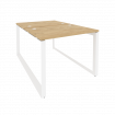 Onix Рабочая станция на О-образном м/к O.MO-D.RS-2.1.7 Тиквуд Светлый/Металл Белый 980*1475*750