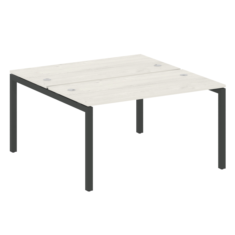 Metal System Quattro Рабочая станция на П-образном м/к 50БП.РАС-СП-2.3 Дуб Наварра/Металл Антрацит 1