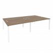 Onix Рабочая станция на П-образном м/к O.MP-D.RS-4.3.8 Дуб Аризона/Металл Белый 2760*1635*750