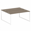 Metal System Quattro Рабочая станция на О-образном м/к 40БО.РАС-СП-2.4 Вяз Благородный/Металл Белый