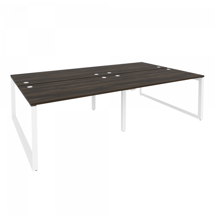 Onix Рабочая станция на О-образном м/к O.MO-D.RS-4.3.8 Дуб Мали/Металл Белый 2760*1635*750