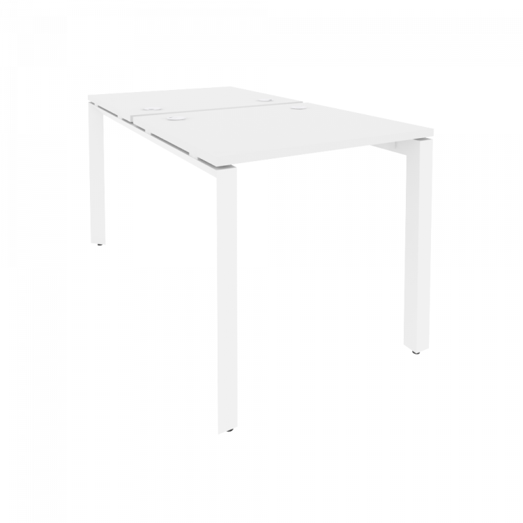 Onix Рабочая станция на П-образном м/к O.MP-D.RS-2.0.7 Белый Бриллиант/Металл Белый 780*1475*750