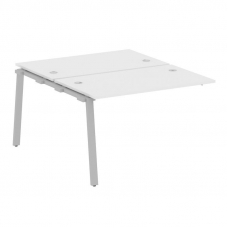 Metal System Проходной элемент рабочей станции на А-образном м/к БА.ПРС-СП-2.2 Белый/Металл Серый 12