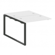 Metal System Проходной элемент рабочей станции на О-образном м/к БО.ПРС-СП-2.1 Белый/Металл Антрацит