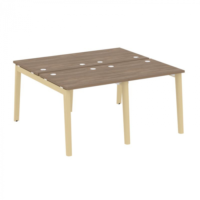 Onix Wood Рабочая станция OW.D.RS-4.0.7 Дуб Аризона/Дуб Светлый/Металл Белый 1560*1475*750