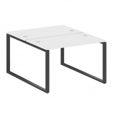 Metal System Рабочая станция на О-образном м/к БО.РАС-СП-2.2 Белый/Металл Антрацит 1200*1475*750